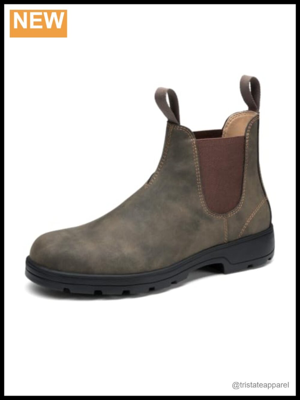 Men's Chelsea Boots Slip On Faux Leather Ankle Work Boots Casual